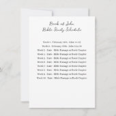 Invitation Simple Modern Bible Study Evénement de l'église (Dos)