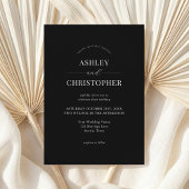 Invitation Simple Modern Elegant Wedding