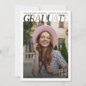 Invitation Simple Modern Graduate Photo Graduation Party (Devant)