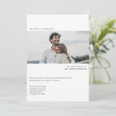 Invitation Simple Modern Photo Engagement (Debout devant)