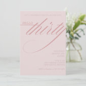 Invitation Simple Moderne 30e Anniversaire (Debout devant)