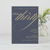Invitation Simple Moderne 30e Anniversaire (Debout devant)