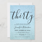 Invitation Simple + moderne 30e anniversaire Peinture Parties (Devant)