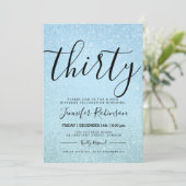 Invitation Simple + moderne 30e anniversaire Peinture Parties (Debout devant)