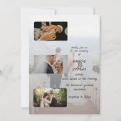 INVITATION SIMPLE MODERNE AVEC 5 MARIAGE PHOTO PERSONNALISÉ (Devant)
