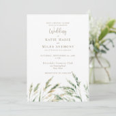 Invitation Simple moderne Boho Watercolor Mariage (Debout devant)