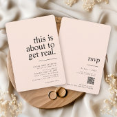 Invitation Simple Moderne Ça Va Être Vrai Mariage