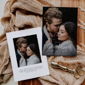 Invitation Simple Moderne Calligraphie Script Deux Mariage Ph