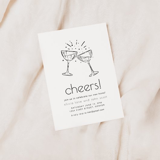 Invitation simple moderne de la partie de réchauff