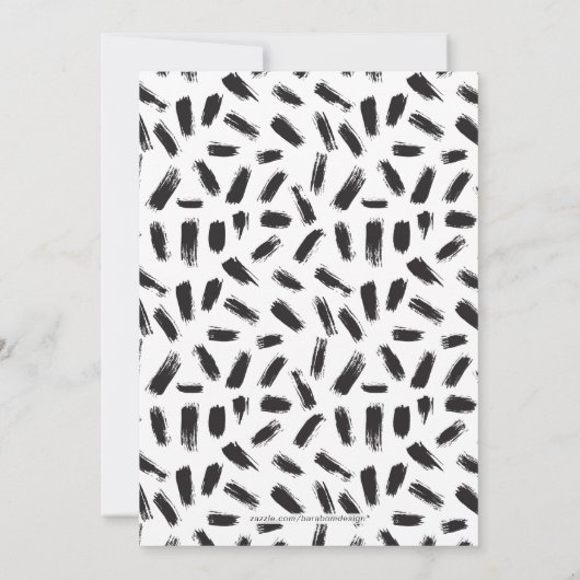 Invitation simple moderne du 10e anniversaire du M (Dos)