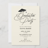 Invitation Simple Moderne Écriture Manuscrite pour Fête de Re (Devant)