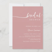 Invitation Simple moderne écriture manuscrite script Brunch n (Devant)