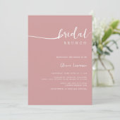 Invitation Simple moderne écriture manuscrite script Brunch n (Debout devant)