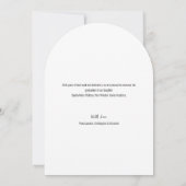 Invitation Simple moderne écriture manuscrite script Graduate (Dos)