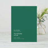 Invitation Simple moderne Enregistrer les dates (Debout devant)