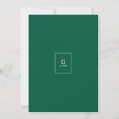 Invitation Simple moderne Enregistrer les dates (Dos)