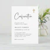 Invitation Simple, moderne et minimaliste | Confirmations (Debout devant)