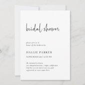 Invitation Simple, moderne et minimaliste | FÊTE DES MARIÉES (Devant)