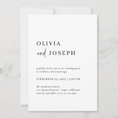 Invitation Simple, moderne et minimaliste | Soirée (Devant)