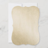 Invitation Simple Moderne Feuille D'or 50e Anniversaire de Ma (Dos)
