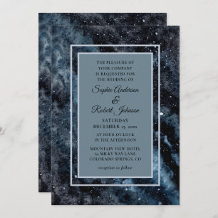 Invitation Simple moderne Galaxy Space Stars Invitatiatiatiat