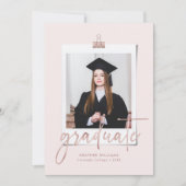 Invitation Simple Moderne Graduation Party (Devant)