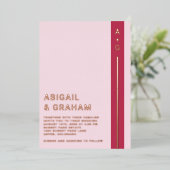 Invitation simple moderne Mariage Foil (Debout devant)