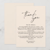 Invitation Simple, Moderne Merci Professeur (Devant / Derrière)
