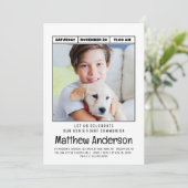 Invitation Simple moderne minimaliste photo First Communion B (Debout devant)