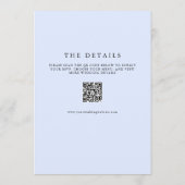 Invitation Simple Moderne Monogramme Tout En Un Mariage (Dos)