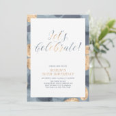 Invitation Simple moderne Motif Adulte fête d'anniversaire (Debout devant)