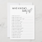 Invitation Simple Moderne Neutre Qui Connaît Papa Meilleure C (Devant)