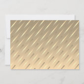 Invitation Simple Moderne Or Mariage Photo (Dos)