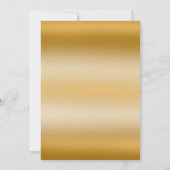 Invitation Simple moderne photo de coeur 50e anniversaire de (Dos)