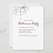 Invitation simple moderne pour une fête d'Hallowee (Devant)