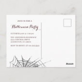 Invitation simple moderne pour une soirée d'Hallow (Dos)