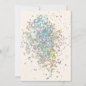 INVITATION SIMPLE MODERNE ROSE OR MARIAGE DE POINTE PASTEL (Dos)