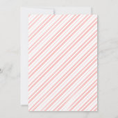 Invitation simple moderne rouge et blanc avec pomp (Dos)