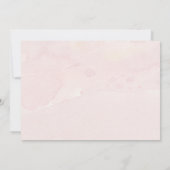 Invitation Simple moderne Rustique I Do BQ Script Aquarelle (Dos)