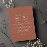 Invitation Simple Monogramme Elegant minimaliste Mariage<br><div class="desc">Cette faire-part de mariage simple,  minimaliste et moderne présente un monogramme des initiales du couple. Objets correspondants dans notre boutique pour un thème de fête complet. Pour toute question complémentaire,  veuillez nous contacter à l'adresse ThePaperieGarden@gmail.com</div>