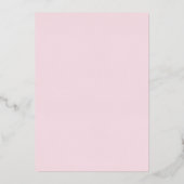 Invitation simple Monogramme Mariage Foil (Verso)