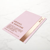 Invitation simple Monogramme Mariage Foil (Rotation)