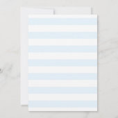 Invitation Simple Monogramme Naution Bleu Et Blanc De Mariage (Dos)