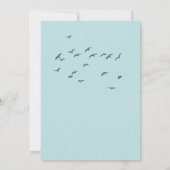 Invitation Simple Montagnes Modernes Aquarelle Douche (Dos)