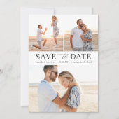 Invitation Simple Multi-Photo Enregistrer la date (Devant)
