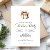 Invitation Simple Neutral Beige Scandinavian Christmas Invite