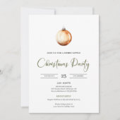 Invitation Simple Neutral Beige Scandinavian Christmas Invite (Devant)