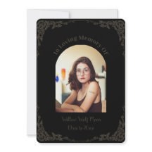 Simple Obsèques païennes marron et noir