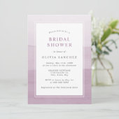 Invitation simple ombrée aquarelle violette (Debout devant)