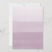Invitation simple ombrée aquarelle violette (Dos)